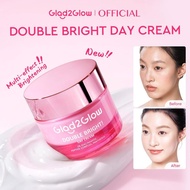【New Launch】Glad2Glow Double Bright Day Cream Facial Moisturizer Brightening Tone Up Whitening 素顏霜 B