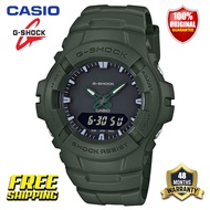 Original G-Shock G100 Men Sport Watch Japan Quartz Movement Dual Time Display 200M Water Resistant Shockproof and Waterproof World Time LED Auto Light Sports Wrist Watches with 4 Years Warranty G-100CU-3A (Free Shipping Ready Stock)