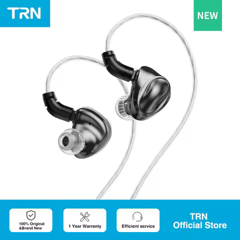 TRN Dolphin headphone10mm dual magnetic circuit dynamic driver Liquid metal Earphone