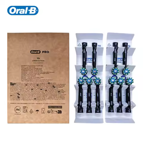 Oral B EB50 Original Electric Toothbrush Heads Cross Action 16 Degree Stains Removal Care Teeth Brus