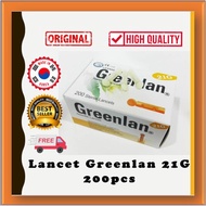 |ACUPUNTURE| HIGH QUALITY Lancet Greenlan 21g 200pcs |BEKAM|