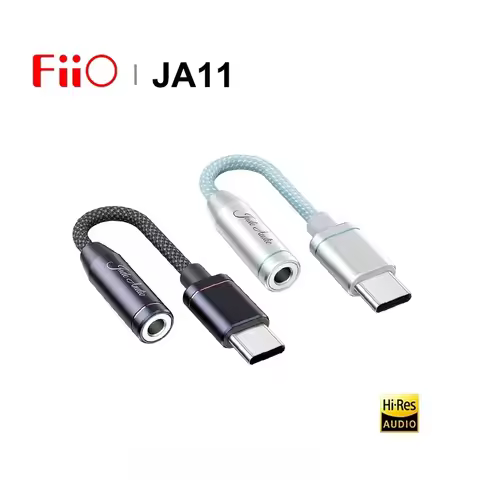 FIIO JadeAudio JA11 HI-RES USB Type C to 3.5mm Earphone Headphone Adapter USB DAC Audio Cable For Ph