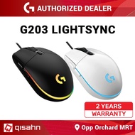 Logitech G203 Lightsync RGB Wired Gaming Mouse With 8K Sensor (Black/White)