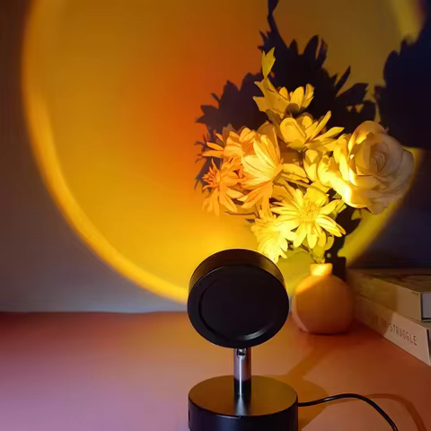 Sunset atmosphere lamp, night light, bedside lamp, sunset lamp for photography, bedroom sunset lamp,
