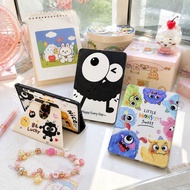 Samsung Tab Case Cute Cartoon Clear Acrylic Back 360 Rotation Anti-Fall Durable Supports A9+ S9 FE S