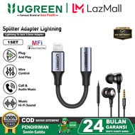 UGREEN Converter Splitter iPhone Mfi Lightning To Jack 3.5Mm Original