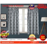 LANGSIR CURTAIN BLINDS TINGKAP RUMAH TEBAL SEMI BLACKOUT DEISGN TERKINI READY MADE SIAP JAHIT JIMAT 