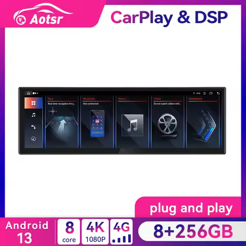 Android 13 14.9 Inch 2560*720P Car Stereo For BMW 6 Series F06 2009-2016 CIC NBT System LHD Car Radi