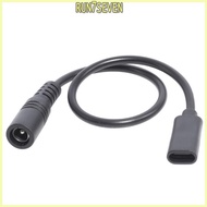 RUN 25CM Type-C Female to DC 5 5x2 1 Female Adapter Converter Cable 9 84inches