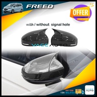 Honda Freed GB5 GB7 Side Rearview Mirror Horn Type Carbon Wing Cover Cap 2016-2024 Vacc Auto Car Acc