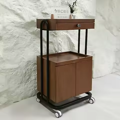 Unique Glamour Trolly Cart Aesthetic Minimalist Storage Nordic Trolley Modern Luxury Carrello Parruc