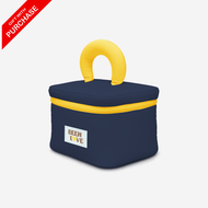 ( FREE GIFT)   Been Love   กระเป๋าเครื่องถือแต่งหน้าผ้าฝ้าย สีฟ้า หูหิ้ว สีเหลือง ( GWP - Not For Sa