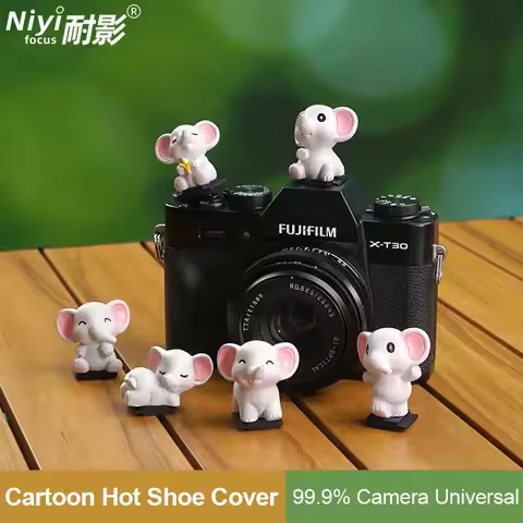 Camera Hot Shoe Cover Universal Cute Animal Cartoon 3D Hot Shoe Cap Flash Protector for sony canon f