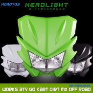 Motorcycle H4 12V 35W Headlight Headlamp Head Lamp Light For CRF KLX RMZ YZ WR F 85 125 250 450 Off 