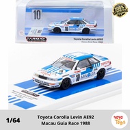 Tarmac Works 1/64 Toyota Corolla Levin AE92 Macau Guia Race 1988