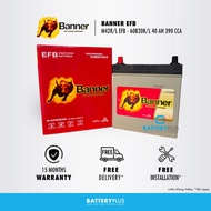 M42 EFB | M42L | M42R | 60B20L | 60B20R Banner EFB Bateri Kereta Car Battery