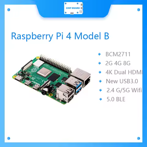Official Original Raspberry Pi 4 Model B Dev Board Kit RAM 2G 4G 8G 4 Core CPU 1.5Ghz 3 Speeder Than