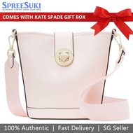 Kate Spade Handbag Crossbody Bag Audrey Smooth Leather Mini Bucket Bag Light Rose # K8103