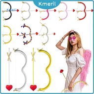 Family Event Prop Set Cupid Bow and Arrow Set Valentine's Day Heart Shape Bow Prop for Photography a
