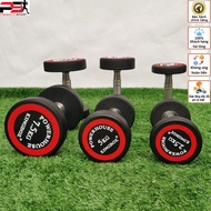 KINGBOX dumbbells 2.5kg,5kg,7,5kg-10kg solid cast iron core covered with imported rubber (1 piece)