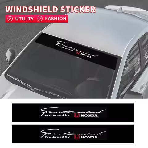Car Windshield Sticker Front Window Decal Accessories For Honda Civic Fit Jazz Accord CRV HRV City O