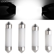 LOOKSHOW 1Pc LED Festoon Dome 31mm 36mm 39mm 41mm C5w Reading License Plate Lamp Led Light Bulb Milk