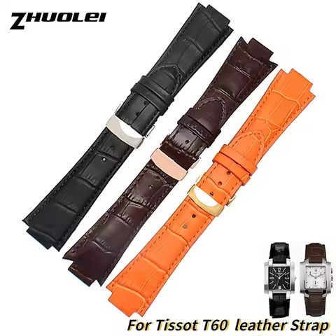 For 1853 Tissot T60 Strap L875/975K Belt men's Bracelet 24 x 14m wristband Mesh belt T60.1.513 croco