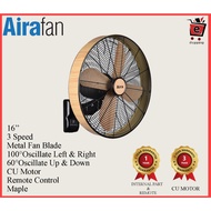 【AIRAFAN WALL FAN】R8 DESIGNER FAN / CU MOTOR / REMOTE CONTROL WALL FAN / 璧扇