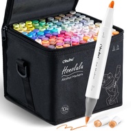 OHUHU Honolulu 104 Brush & Chisel Alcohol Marker