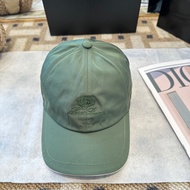LORO PIANA Baseball Cap Smooth Fabric Embroidery Logo Green CP