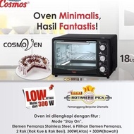 Best Cargo - Oven Listrik Low Watt Cosmos Co-9918 - 18Ltr Best