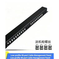 19 Inch 1U Cable Management Panel 24/48 Port for Server Rack China Ship