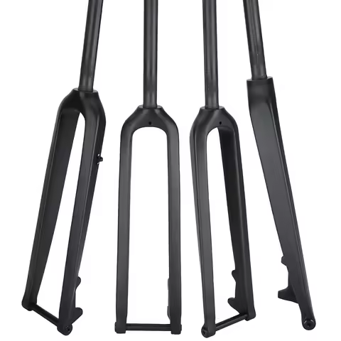 Carbon Fiber Rigid Front Fork for Bicycle, MTB Bike, Mountain Cycling, Wheel 26, 27.5er, 29er Thru A