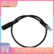 <CarFashion> 30cm 35mm Smartphone Headset to RJ9 Plug Converter Adapter Cable for Telephone
