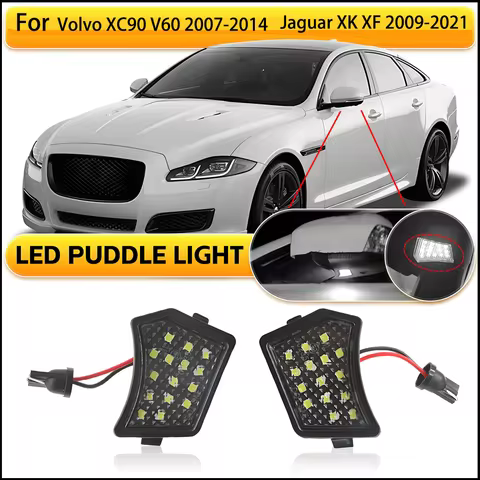 LED Rearview Mirror Light Super Bright Premium For Volvo XC90 V60 S40 V50 & Jaguar XK XF 2007-2021