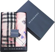 Burberry 全新日本手巾毛巾禮盒套装 Handkerchief Towel Box Set A