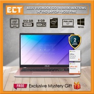 Asus Vivobook Go 14 E410K-AEK731 / 732 / 733WS 14'' FHD Laptop (N4500 2.8Ghz, 8GB D4, 512GB SSD, Int