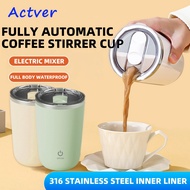 350ML Self Stirring Mug Automatic Magnetic USB Chargeable Mug 306 Stainless Steel Coffee Mug