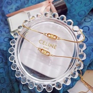 中古真品 CELINE 迷你凱旋門 項鍊頸鏈手鏈手鍊 耳環包包掛件掛飾