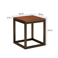 Stool Bar Stool ร้านอาหาร บาร์ ร้านกาแฟ พับได้ ไม้ กว้าง 20 นิ้ว สไตล์เรียบง่าย ขนาดเล็ก เรียบง่าย ไ