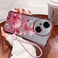 Ybd Chuỗi Hoa Vỏ điện thoại cho TECNO Spark Go 1 2024 Spark Go 1S TECNO Pop 9 4g kl4h Spark Go 2025 