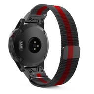 Fluorine Rubber Strap Replacement Garmin Fenix 5X plus fenix3 hr Descent MK 1.0m Lannis Loop Strap