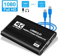 Audio Video Capture Card HDMI USB3.0 4K 1080P 60fps Reliable Portable Video Converter Streaming Live