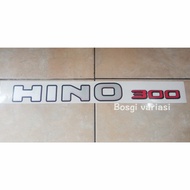stiker Hino 300 dutro / stiker tulisan Hino 300