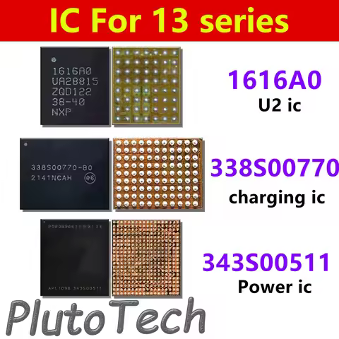 5pcs 1616A0 338S00770 343S00511 U2 USB Charging Power Baseban IC for iphone 13 Pro Max 13MINI Charge