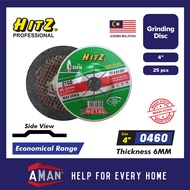 HITZ Metal Grinding Disc Polishing Disc Mata Pengisar Mata Polish Grinder 4 inch 100 x 6.0 x 16mm 磨片