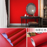 MERAH Wall Paper RedPOLOS 8m to 9m x 45cm