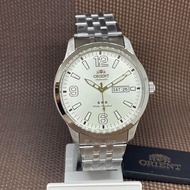 Orient SAB0B006WB Automatic Tri-Star White Analog Stainless Steel Men's Watch