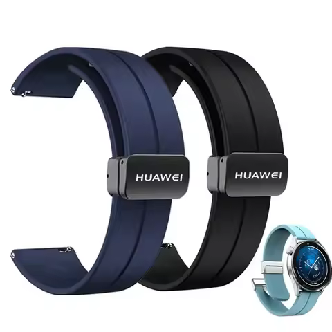 Huawei Magnetic Watchband for Huawei Watch GT3 GT4 46mm Silicone Strap for Huawei Watch 4/4Pro/GT2/2