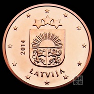 43305Readystock Fidelity Latvia 1 Euro Point 16mm Foreign Currency Coins Coins Currency Collection G